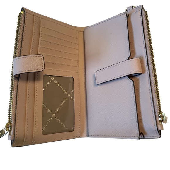 Michael Kors Leather Smartphone Wallet, Pink - Picture 3 of 3